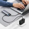 HUB 11in1 Baseus Metal Gleam Series USB-C to USB-C PD / 3x USB-A 3.0 / USB-A 2.0 / HDMI / VGA / AUX / RJ-45 / SD TF - gray thumbnail