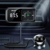 Vezeték nélküli Bluetooth FM transmitter töltővel Baseus S-16 (nemzetközi kiadás) - fekete thumbnail