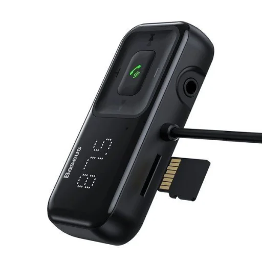 Vezeték nélküli Bluetooth FM transmitter töltővel Baseus S-16 (nemzetközi kiadás) - fekete - 2