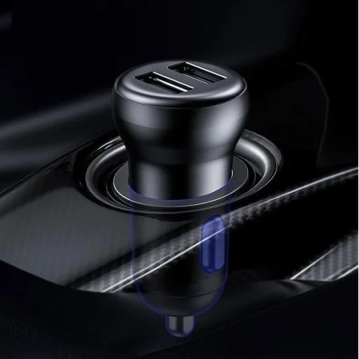 Vezeték nélküli Bluetooth FM transmitter töltővel Baseus S-16 (nemzetközi kiadás) - fekete - 4