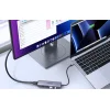 Multifunkciós HUB 5 az 1-ben USB-C - HDMI 1.4 / 3 x USB-A / USB-C PD 100W Ugreen CM511 - szürke - 11