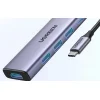 Multifunkciós HUB 5 az 1-ben USB-C - HDMI 1.4 / 3 x USB-A / USB-C PD 100W Ugreen CM511 - szürke - 6