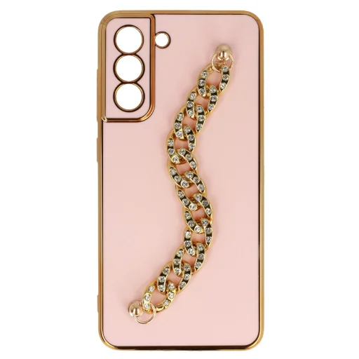 Trend Case Samsung Galaxy S21 FE tok design 4 világos rózsaszín - 2