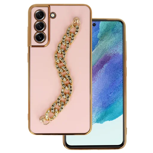 Trend Case Samsung Galaxy S21 FE tok design 4 világos rózsaszín - 1