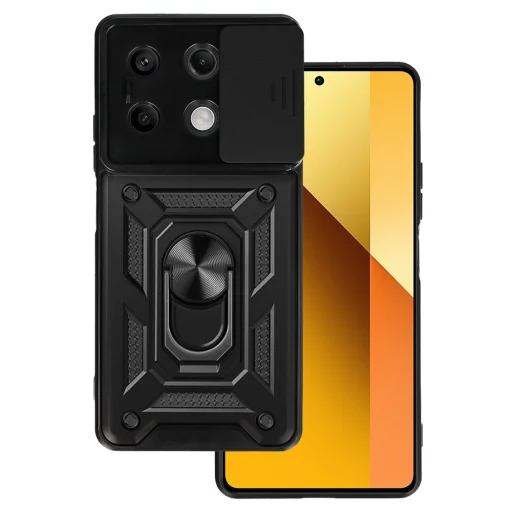 Slide Camera Armor tok Xiaomi Redmi Note 13 5G fekete - 1
