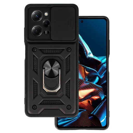 Slide Camera Armor tok Xiaomi Redmi Note 12 Pro 5G/Poco X5 Pro fekete - 1