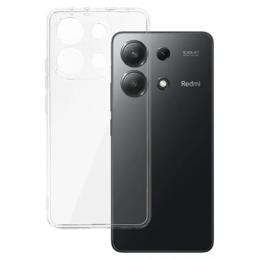 2 mm-es átlátszó szilikon tok XIAOMI REDMI NOTE 13 4G készülékhez - 1
