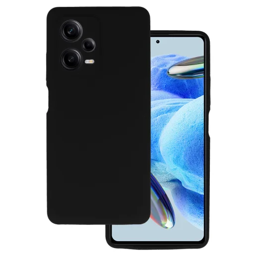 Xiaomi Redmi Note 12 Pro 5G čierne Lite silikónové puzdro - 1