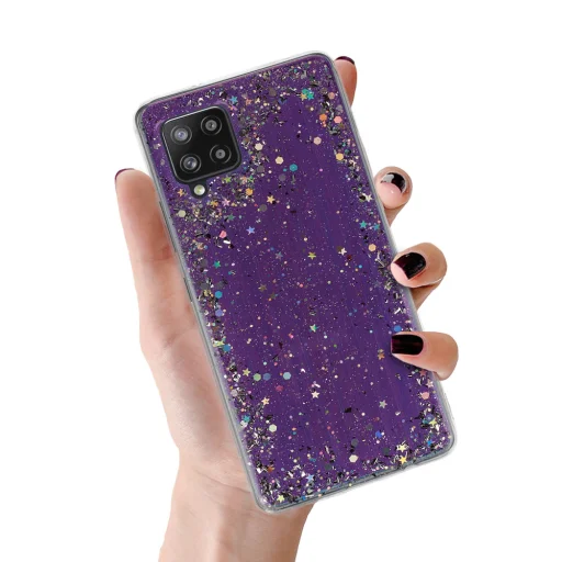 Brilliant Clear tok Samsung Galaxy A42 5G Lila - 1