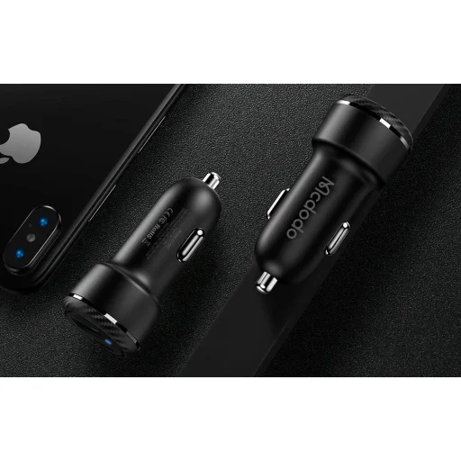Mcdodo CC-5970 autós szivargyújtós töltő USB-A + USB-C 38W (fekete) - 5