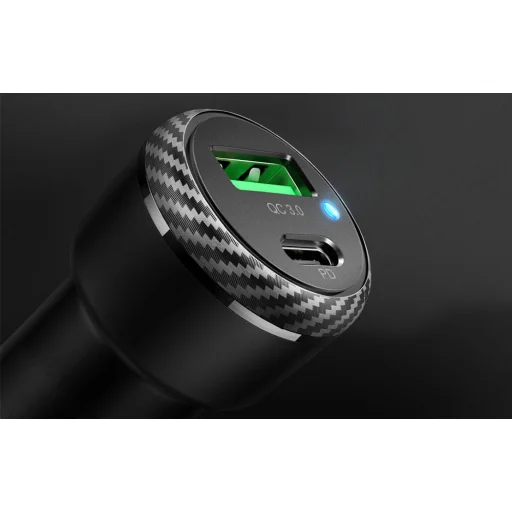 Mcdodo CC-5970 autós szivargyújtós töltő USB-A + USB-C 38W (fekete) - 8