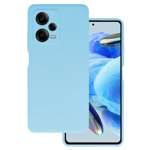 Szilikon Lite tok Xiaomi Redmi Note 12 Pro Plus világoskék - 1