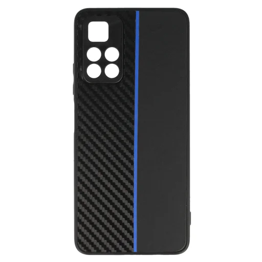 Tel Protect CARBON tok Xiaomi Redmi Note 11 5G/Note 11S 5G/Poco M4 Pro 5G Fekete kék csíkkal - 2