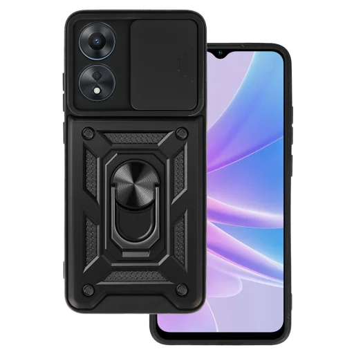Slide Camera Armor tok Oppo A78 4G Fekete - 1