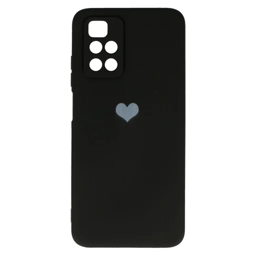 Vennus Silicone Heart tok Xiaomi Redmi 10 design 1 fekete - 4
