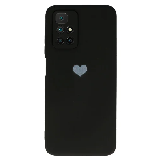 Vennus Silicone Heart tok Xiaomi Redmi 10 design 1 fekete - 2