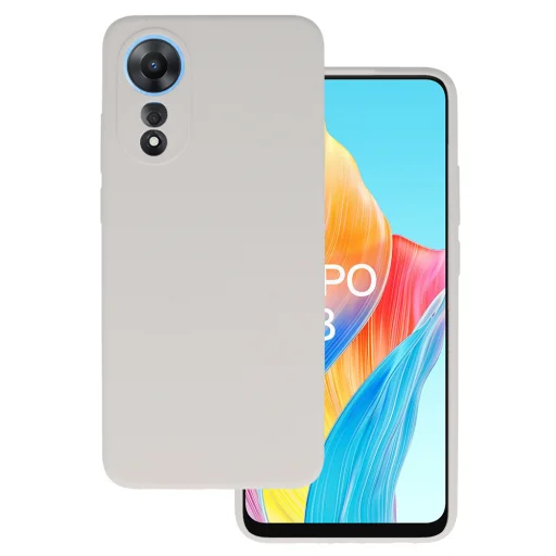 Szilikon Lite tok Oppo A78 4G titán - 1