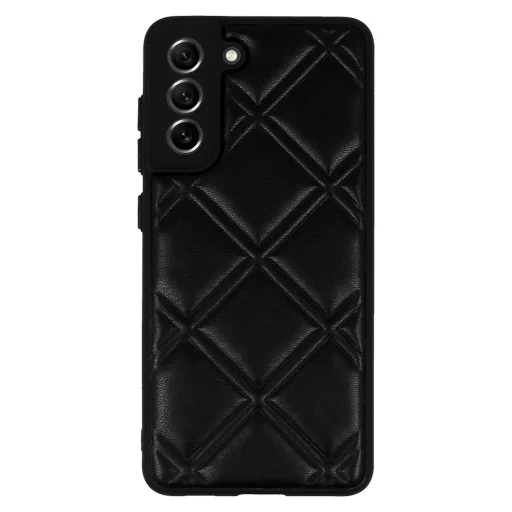 Leather 3D tok Samsung Galaxy S21 FE design 3 fekete - 2