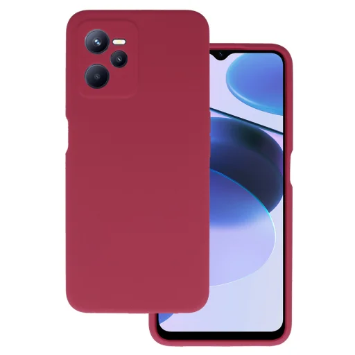 Realme C35 burgundy szilikon tok - 1
