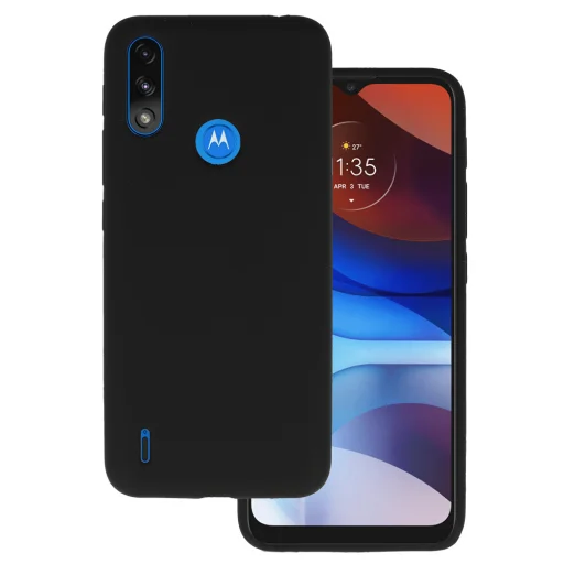 Szilikon Lite tok Motorola Moto E7 Power/E7i Power fekete - 1