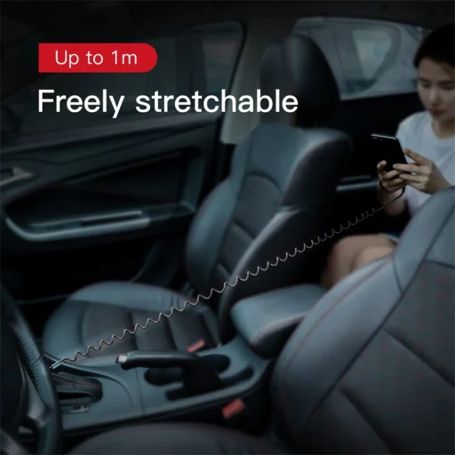 Baseus Fish Eye spring USB-A / Lightning 2A cable 1m - black - 9