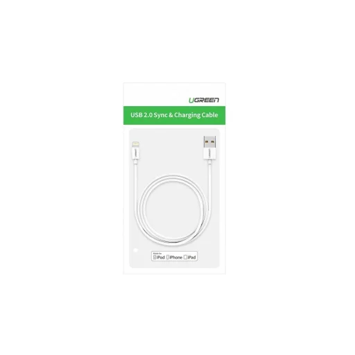 Ugreen US155 20728 USB-A / Lightning MFi 2.4A cable 1m - white - 19