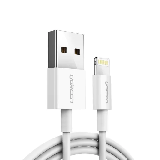 Ugreen US155 20728 USB-A / Lightning MFi 2.4A cable 1m - white - 1
