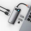Baseus Metal Gleam Series 5-in-1 Multifunctional Type-C HUB Docking Station Gray 30Hz Version Gray thumbnail