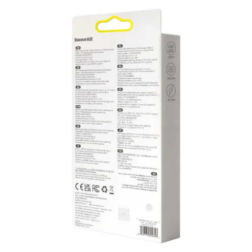 Baseus Metal Gleam Series 5-in-1 Multifunctional Type-C HUB Docking Station Gray 30Hz Version Gray - 6