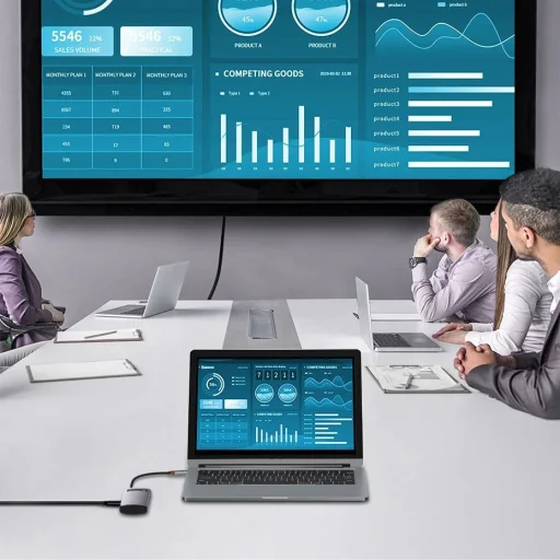 Baseus Metal Gleam Series 5-in-1 Multifunctional Type-C HUB Docking Station Gray 30Hz Version Gray - 13