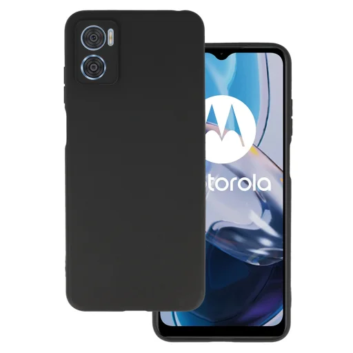 Matt hátlap tok Motorola Moto E22/E22i fekete - 1