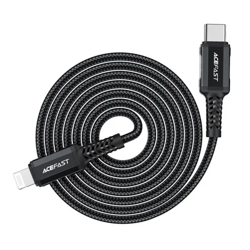Acefast C4-01 Lightning - USB-C PD cable 30W 3A 480Mb/s 1.8m - black - 7