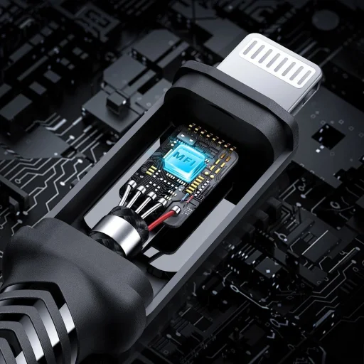 Acefast C4-01 Lightning - USB-C PD cable 30W 3A 480Mb/s 1.8m - black - 14