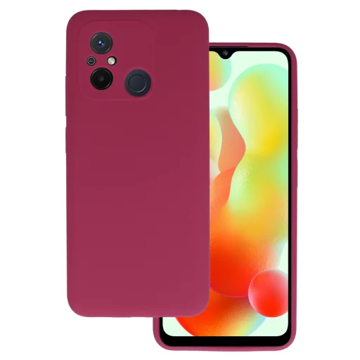 Silicone Lite Xiaomi Redmi 12C/11A puzdro burgundy - 1
