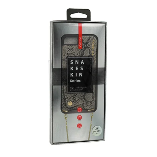 BAG - SNAKE Leather Case - IPHONE XS MAX Grey - 1