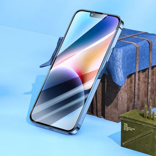 Borofone Tempered glass BF6 Diamond Armor Full Screen HD iPhone 14/13/13 Pro - 10 darab, üvegfólia - 5