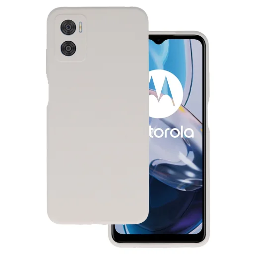 Szilikon Lite tok Motorola Moto E22/E22i titanium - 1