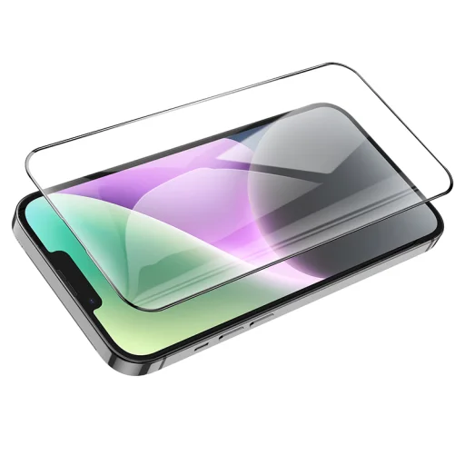 Borofone Tempered glass BF6 Diamond Armor teljes képernyős HD üvegfólia Iphone 15 - 10 darab - 4