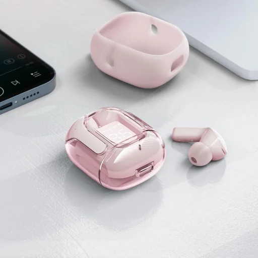 Acefast fülbe helyezhető vezeték nélküli TWS Bluetooth fülhallgató rózsaszín (T6 pink lotus) - 14