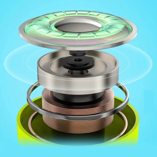 Acefast fülbe helyezhető vezeték nélküli TWS Bluetooth fülhallgató zöld (T6 youth green) - 8