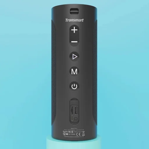 Tronsmart T6 Pro Hordozható Vezeték Nélküli Bluetooth 5.0 Hangszóró 45W LED Háttérvilágítás Fekete (448105) - 6