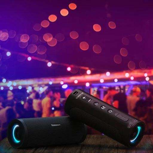 Tronsmart T6 Pro Hordozható Vezeték Nélküli Bluetooth 5.0 Hangszóró 45W LED Háttérvilágítás Fekete (448105) - 8