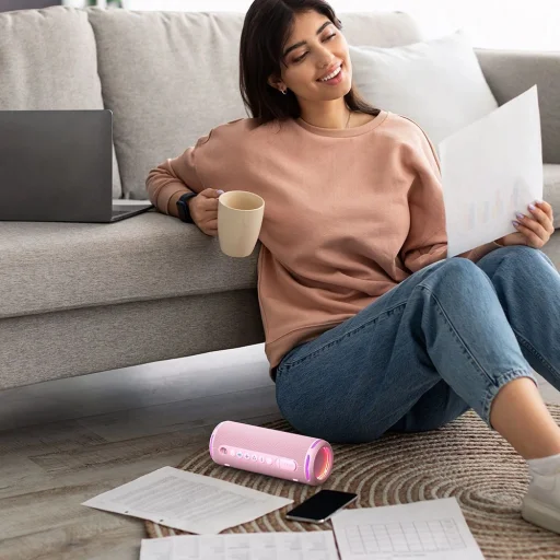 Tronsmart T7 Lite 24W vezeték nélküli hangszóró - rózsaszín - 7