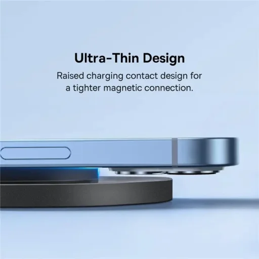 Baseus BS-W530 15W vezeték nélküli töltő + USB-C kábel - USB-C 24W 1m - fekete - 14