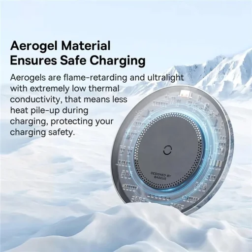 Baseus BS-W530 15W vezeték nélküli töltő + USB-C kábel - USB-C 24W 1m - fekete - 11