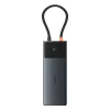 USB HUB 11in1 Baseus Metal Gleam Series II USB-A/USB-C PD/HDMI/DP/RJ45/SD/TF - fekete thumbnail