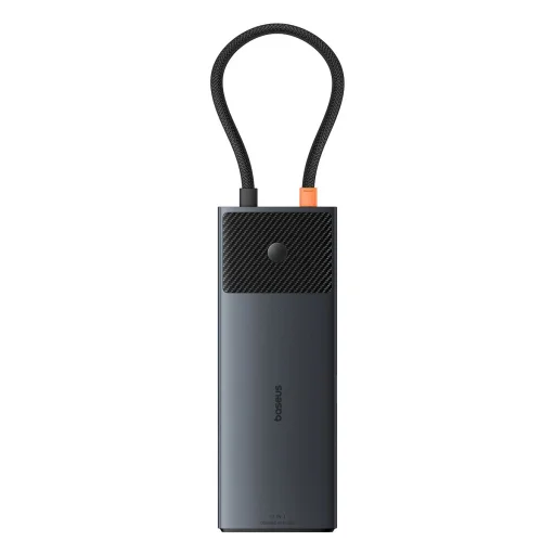 USB HUB 11in1 Baseus Metal Gleam Series II USB-A/USB-C PD/HDMI/DP/RJ45/SD/TF - fekete - 2
