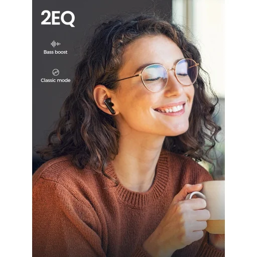 TWS Joyroom Funpods Series JR-FB3 Bluetooth 5.3 vezeték nélküli fülhallgató - fekete - 8