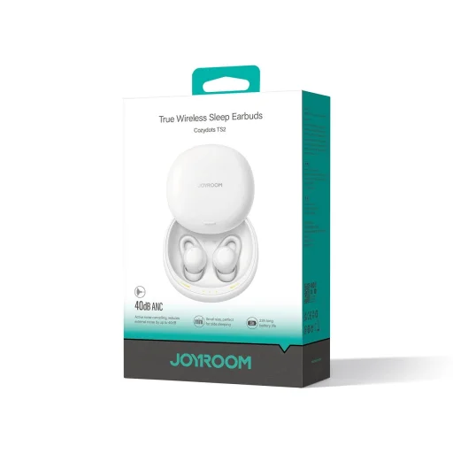 Joyroom JR-TS2 Cozydots sorozatú vezeték nélküli fejhallgató aktív zajcsökkentéssel, Bluetooth 5.3 - fehér - 9
