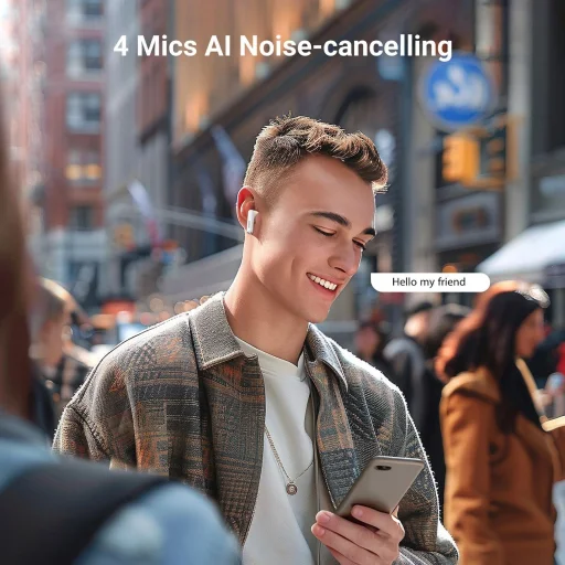 Ugreen HiTune H5 WS201 TWS vezeték nélküli fülhallgató - fehér - 5